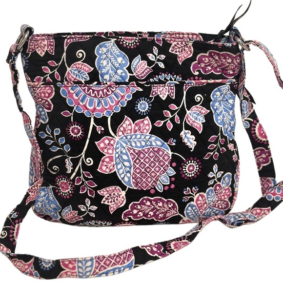 Vera Bradley Triple Zip Hipster & Small Lined Cosmetic Pouch Set Alpine Floral - Picture 3 of 16